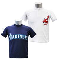 MLB 2ボタンスタイル レプリカTシャツ (ユースサイズ) - 

ヘンリーネックでお洒落さを演出した子供用Tシャツ！！