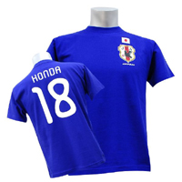サッカー日本代表 プレイヤーズTシャツ - 

サムライブルー中心選手の背番号Tシャツ！！