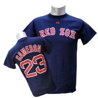 MLB マイク・キャメロン Player Tシャツ - 

守備の神様キャメロンのレッドソックスTシャツ